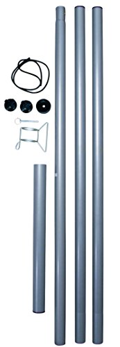 Unbekannt Stahlmast Mast Set Segel Sonnensegelmast Sonnensegelpfosten (1x MastSet) von Unbekannt