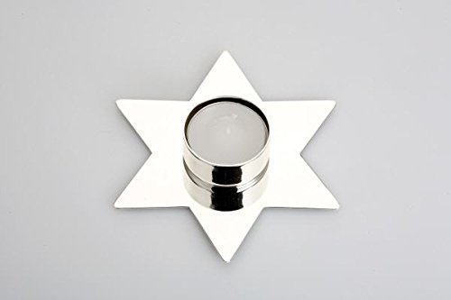 Unbekannt Teelichthalter Stern versilbert und anlaufgeschützt, inkl. Teelicht Weihnachtsdeko von Unbekannt