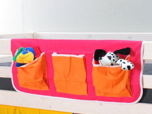 Unbekannt Thuka Stofftasche Hängetasche Organizer Aufbewahrung für Kinderbett Hochbett Bett pink Unbekannt Thuka Stofftasche Hängetasche Organizer Aufbewahrung für Kinderbett Hochbett Bett pink von Unbekannt