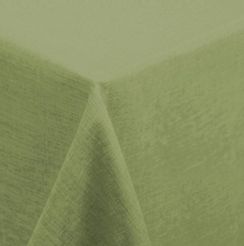 Unbekannt Tischdecke 160x160 cm eckig Struktur Leinen-Optik beschichtet Wasser und Schmutz abweisend Lotuseffekt #1177 (hellgrün) von Unbekannt