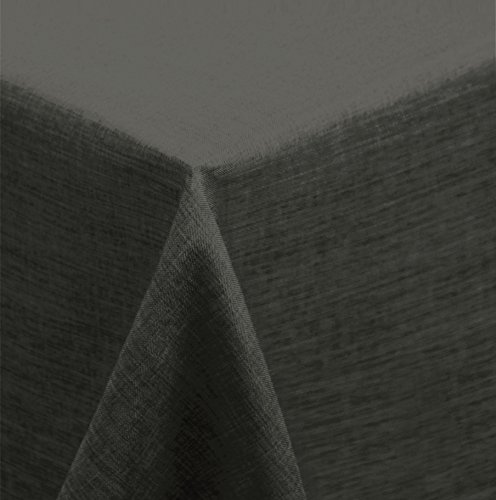 Unbekannt Tischdecke anthrazit 135x180 cm eckig Struktur Leinenoptik beschichtet Wasser und Schmutz abweisend Lotuseffekt von Unbekannt