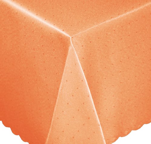 Unbekannt Tischdecke eckig 160x260 cm Phase Struktur Tafeltuch bügelfrei fleckenabweisend #1255 (orange) von Unbekannt