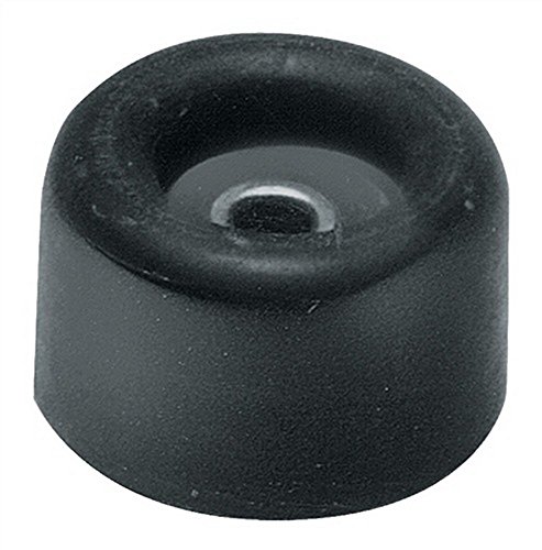 Unbekannt Türpuffer D: 40mm Höhe 35mm schwarz aus Gummi mit Metallöse, 25 Stück von Unbekannt