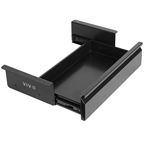 Unbekannt VIVO 40 cm ausziehbare Schublade ohne Schale für den Schreibtisch, Aufbewahrungs-Organizer für Sitz- und Steharbeitsplatz, schwarz, DESK-AC03A-B von Unbekannt