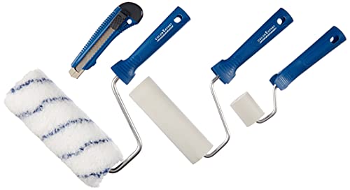 Color Expert Vliestapezierset Vlies-Tapezier-Set Malerset Renovierungsset, Blau, 4-Teilig von Color Expert