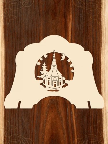 Unbekannt Weihnachten - Schwibbogen-Erhöhung Seiffener Kirche Natur - 2 Stück/Doppelpack von Unbekannt