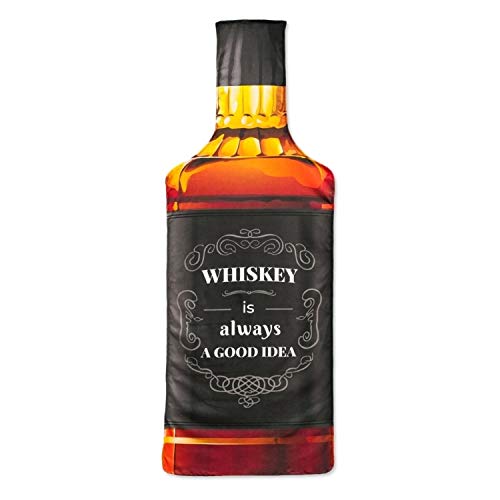Unbekannt Whiskey-Flasche Badetuch - Whisky-Flasche Strandtuch Strandlaken Whiskeyflasche Duschtuch von Unbekannt