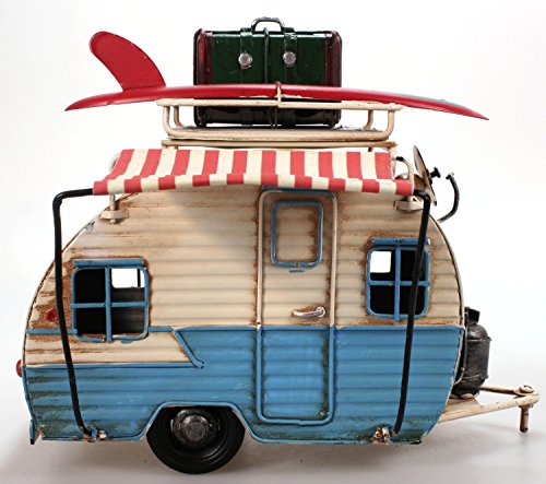 Unbekannt Wohnwagen aus Metall 23 cm hellblau mit Rahmen und Spardose Camper Auto Oldtimer Nostalgie Unbekannt Wohnwagen aus Metall 23 cm hellblau mit Rahmen und Spardose Camper Auto Oldtimer Nostalgie von Unbekannt
