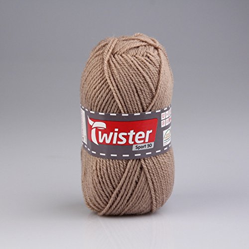 Unbekannt Wolle Twister Sport 50 Uni - Beige - 50g Unbekannt Wolle Twister Sport 50 Uni - Beige - 50g von Unbekannt