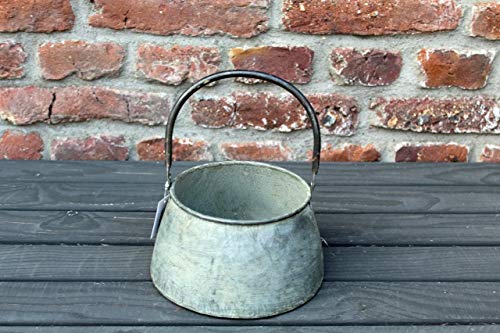 Unbekannt Zink Pflanzgefäß m. Henkel groß Unbekannt Zink Pflanzgefäß m. Henkel groß von Unbekannt