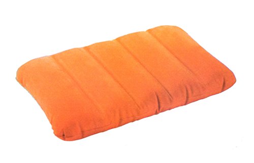 Unbekannt aufblasbares Kissen Reisekissen Strandkissen Campingkissen Kopfkissen Sitzkissen (Orange) von Unbekannt