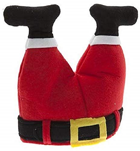Unbekannt christmasshop Neuheit Weihnachtsmütze - Weihnachtsmann Beine in Kamin fest von Toyland