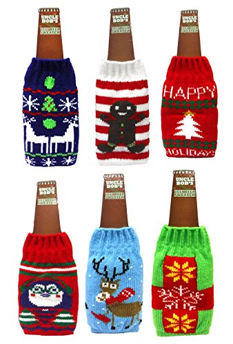 Uncle Bob's Ugly Beer Sweater Neuheit Flaschenhüllen (Set von 6) von Unbekannt