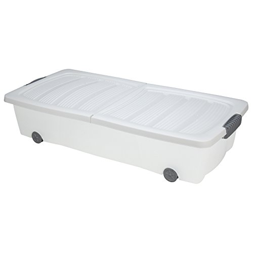 Unterbettkommode Weiß 40l Rollbox Räder Unterbettbox Spielzeugkiste Unterbettkommode Weiß 40l Rollbox Räder Unterbettbox Spielzeugkiste von Unbekannt