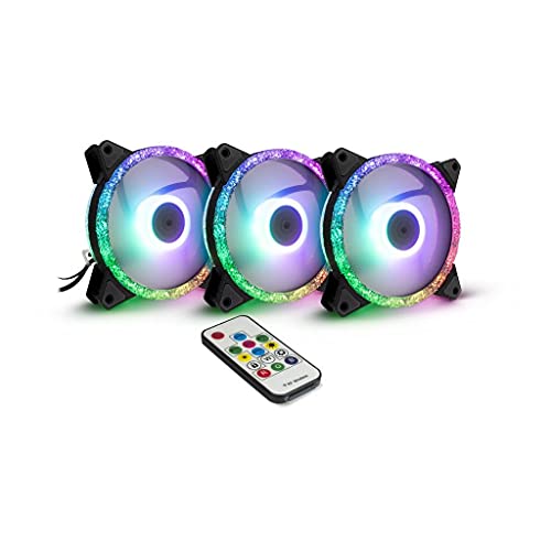 Inter-Tech Lüfter 120 * 120 * 25 ARGUS RGB-FAN SET RS-07, 3X LED von Inter-Tech