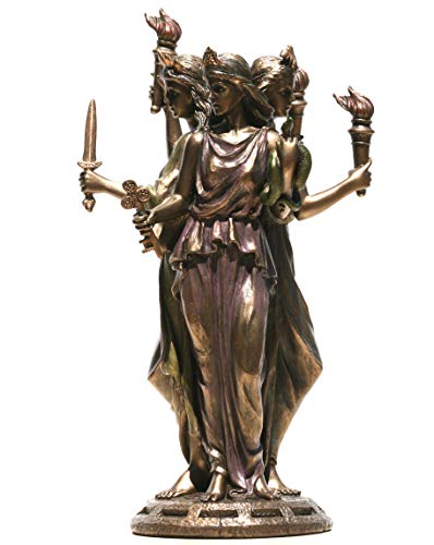 Veronese Hecate Hekate Greek Goddess of Magic Statue Sculpture Bronze Finish (30cm/11.81inch) von Veronese