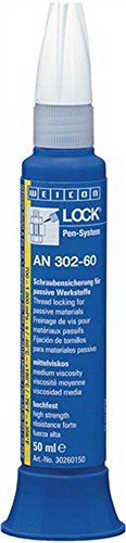 WEICONLOCK AN 302-60 Schraubensicherung 50 ml Kleber für passive Werkstoffe von Unbekannt