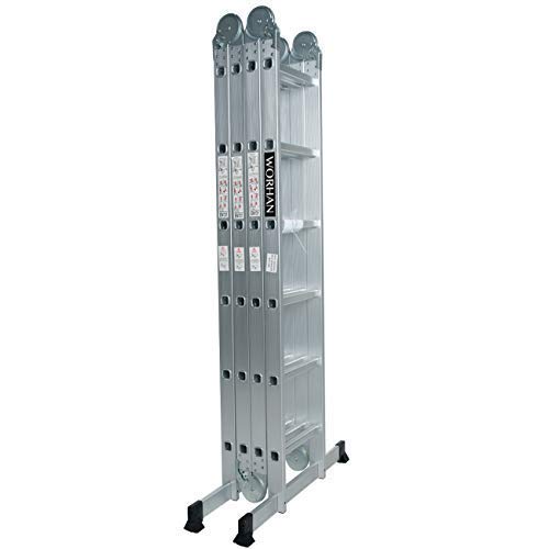 WORHAN Leiter MEHRZWECKLEITER ANLEGELEITER STEHLEITER 670cm AUS Aluminium 6.7 M VIELE FUNKTIONEN MIT STABILISIERUNG KS6.7 WORHAN Leiter MEHRZWECKLEITER ANLEGELEITER STEHLEITER 670cm AUS Aluminium 6.7 M VIELE FUNKTIONEN MIT STABILISIERUNG KS6.7 von Unbekannt