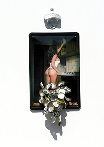 Wand-Flaschenöffner/orig. STARR-X-Öffner mit Neodym-Magnet - Depot + Blech-Schild"Sexy Schnaps" / Bier - Gadget Wand-Flaschenöffner/orig. STARR-X-Öffner mit Neodym-Magnet - Depot + Blech-Schild"Sexy Schnaps" / Bier - Gadget von Unbekannt