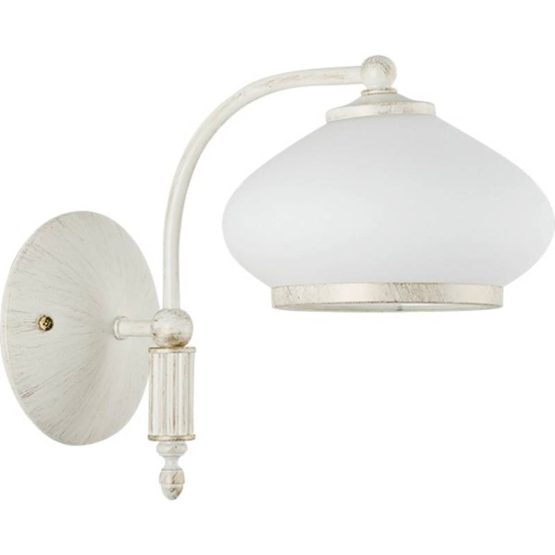 Wandleuchte Astoria Wandlampe Wandlicht Leuchte Lampe Licht Mit Glasschirm Weiß B-Ware von Unbekannt