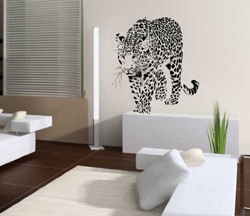 Wandtattoo Leopard Nr.131 Wandaufkleber Wandmotiv (Größe: 64cm x 58cm) von Unbekannt