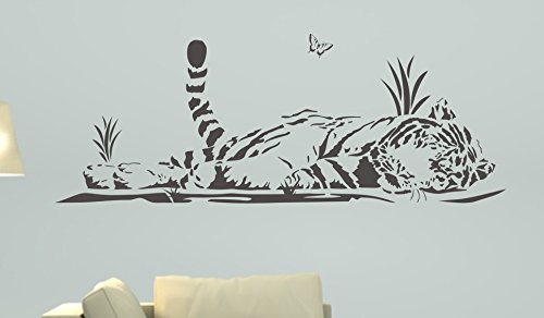 Wandtattoo "Tiger Schmetterling", 130 x 49 + Rakel von mldigitaldesign von Unbekannt