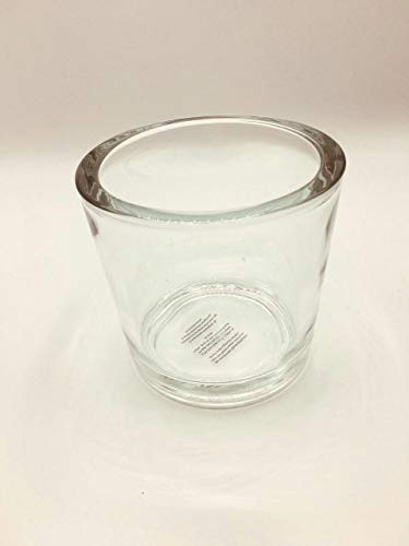 | Windlicht Glas H 12 cm D 12 cm Teelichtglas Kerzenglas Ersatzglas | Dickwandig Klar Transparent von Unbekannt