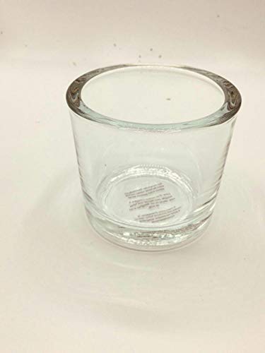 | Windlicht Glas H 8 cm D 9 cm Teelichtglas Kerzenglas Ersatzglas | Dickwandig Klar Transparent von Unbekannt
