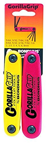 BONDHUS, GORILLAGRIP HEX FOLD UP Keys Twin Pack HF16, 12522 von Bondhus