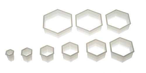 Silikomart 72.306.87.0069 NYLON CUTTER 06 REGULAR HEXAGON - FROM 3X2.5 CM TO 12X10 CM von silikomart