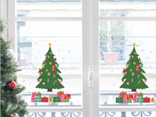 Xmas Fenstersticker Weihnachtsbaum und Geschenke von Unbekannt