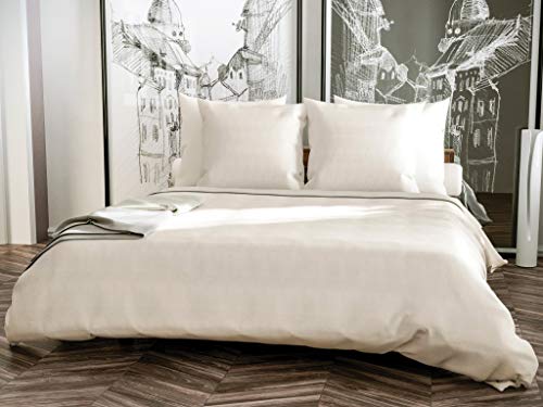 Yellow Kristel Duvet Cover, 100% Cotton, Off-White, 155 x 220 cm, 1.0 Pieces von Yellow Dog