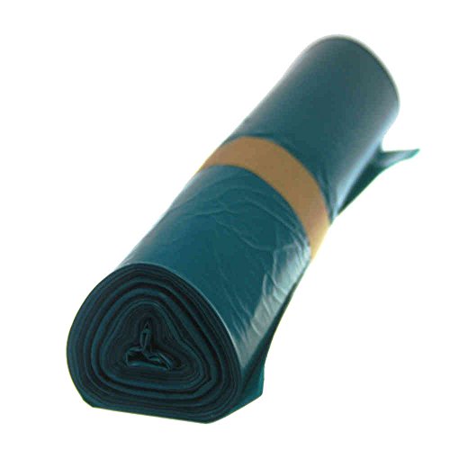 Zugband Müllsäcke blau 120 L 36 my (Typ 60), 25 Stück/Rolle starkes LDPE Material, 700 x 1000 mm von Unbekannt