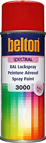 belton spectRAL Lackspray RAL 3000 feuerrot, glänzend, 400 ml - Profi-Qualität von belton