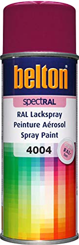belton spectRAL Lackspray RAL 4004 bordeauxviolett, glänzend, 400 ml - Profi-Qualität von belton