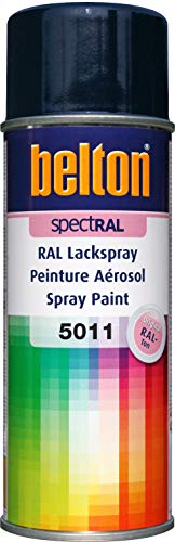 belton spectRAL Lackspray RAL 5011 stahlblau, glänzend, 400 ml - Profi-Qualität von belton