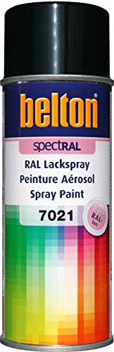 belton spectRAL Lackspray RAL 7021 schwarzgrau, glänzend, 400 ml - Profi-Qualität von belton