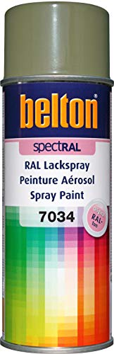 belton spectRAL Lackspray RAL 7034 gelbgrau, glänzend, 400 ml - Profi-Qualität von belton