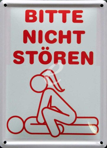 empireposter Fun - Bitte nicht stören - Blechschilder Nostalgie - Grösse 8x11 cm empireposter Fun - Bitte nicht stören - Blechschilder Nostalgie - Grösse 8x11 cm von empireposter