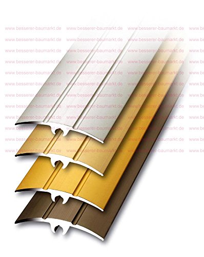 flexiCLIP Übergangsprofil 90x4,2 cm mit 5 Dübeln in Alu silber von Unbekannt