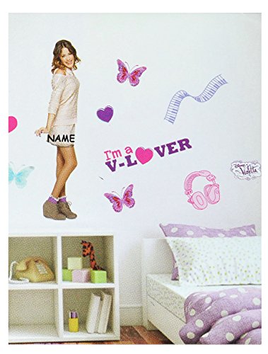 großes Set: Wandtattoo/Sticker - Disney Violetta - incl. Namen - Wandsticker Aufkleber Wandaufkleber für Mädchen - Martina Stoessel Channel Schauspielerin / von alles-meine.de GmbH