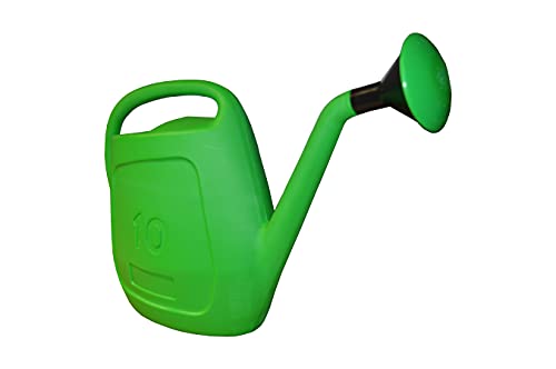 1 X Gießkanne 10 Liter (10L) Grün mit Aufsteckbrause für Garten, Beet, Grab Pflege usw.. von Unbranded