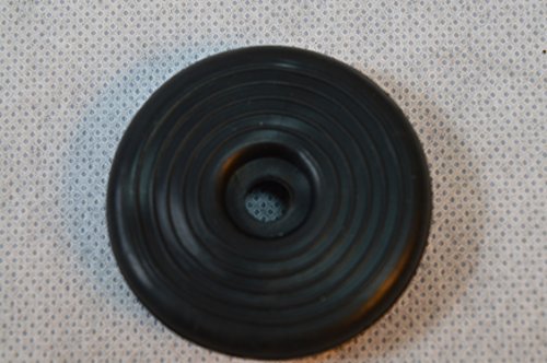1X Gummi Fußkappe Standfläche: ca. 45 mm (4,5 cm), Ø Öffnung (Tisch oder Stuhlbein): ca.35 mm (3,5 cm) für Biergartenstuhl/Tisch Mainau/Peru u.a. rund schwarz Tisch Stuhl Bank Biergarten von Unbranded