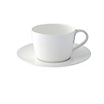 Untertasse Porzellan Creme 17 cm 24 Stück von Unbranded