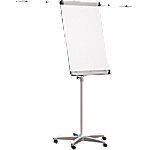 Flipchart Freistehend Höhenverstellbar Seitenarme und Stifteablage Silber, 5 Rollen 700 x 1905 mm von Unbranded