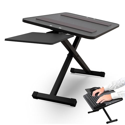 KT3 Ergonomischer Ständer für Tastatur und Maus (höhenverstellbar und negativ) Sitzen Stand Up Riser auf Schreibtischplattform heben Keyboards zum Aufstehen über dem Schreibtisch von Uncaged Ergonomics