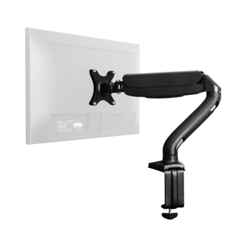 Uncaged Ergonomie Verstellbare Höhe, ergonomische, Drehgelenk, Single Desktop Computer LCD Monitor Arm, Stand + Universal VESA Halterung + Gas Spring + 3 USB-Ports, schwarz (mm-b) von Uncaged Ergonomics
