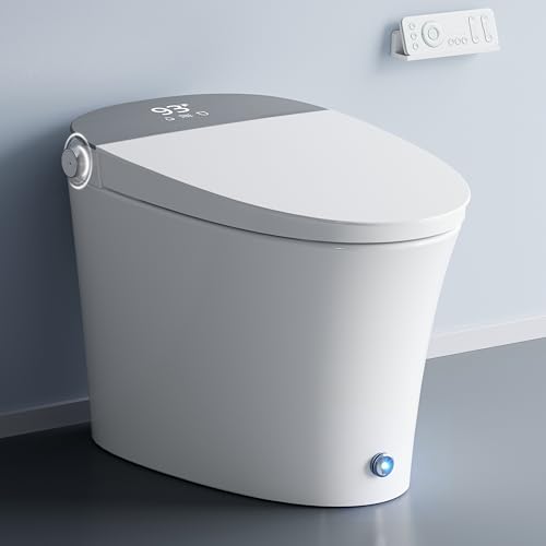 Uncle Brown - Verbesserte intelligente Toilette mit automatischem Öffnen und Schließen, länglicher Heizsitz, sofortiges Warmwasser und Trockner, Bidet-WC mit automatischer Waschautomatik u Uncle Brown - Verbesserte intelligente Toilette mit automatischem Öffnen und Schließen, länglicher Heizsitz, sofortiges Warmwasser und Trockner, Bidet-WC mit automatischer Waschautomatik u von Uncle Brown
