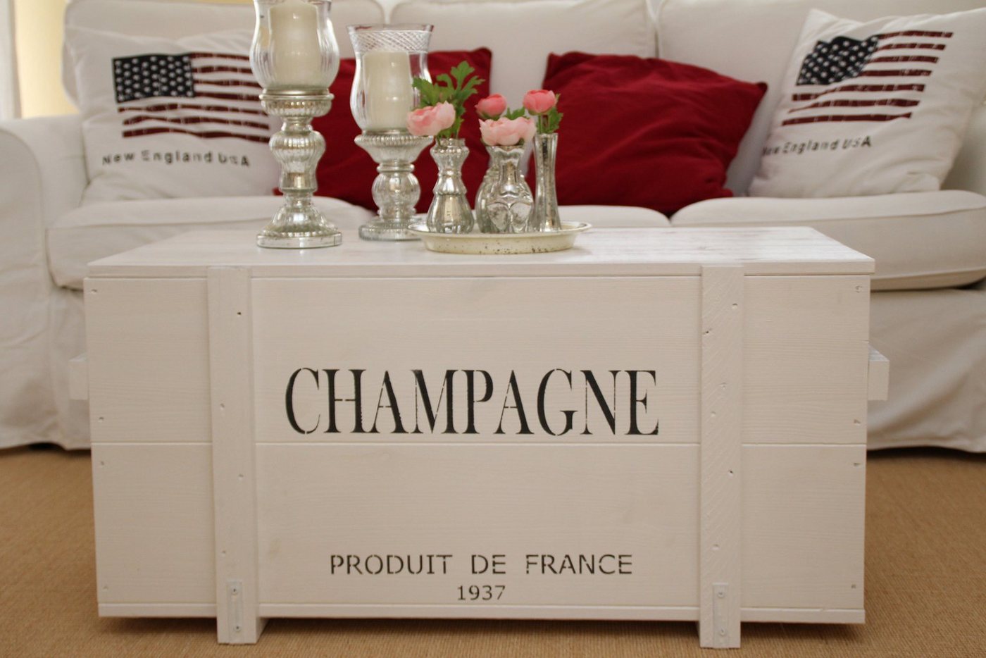 Uncle Joe´s Truhentisch Champagne, mit hochwertiger Verarbeitung von Uncle Joe´s