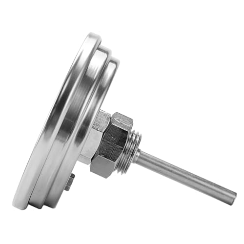 0-300 ℃/50-550 ℉ Ofenthermometer Für Fleischfleischgrills BBQ Edelstahl 1/2NPT Fadenrund Zifferblatt Temperaturtestmesser Temperaturmesswerkzeug von UncleS